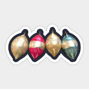 4 Brite and Shiny Ornaments Sticker